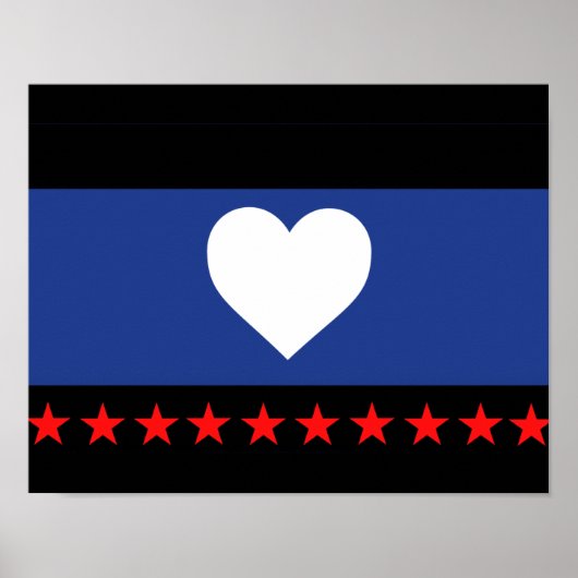 Poster Drapeau de la fierté du pied (Devant)