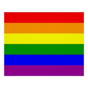 Poster Drapeau de la fierté gay