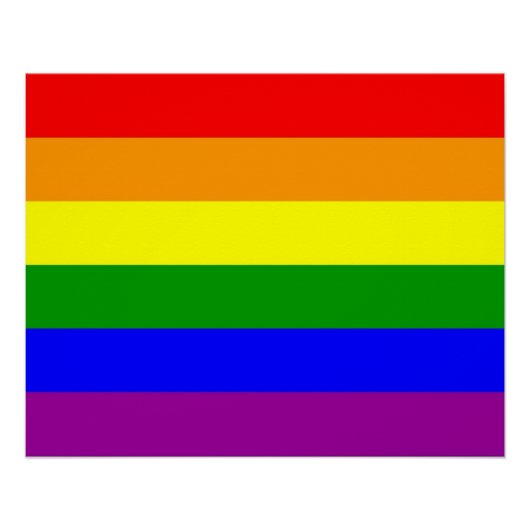 Poster Drapeau de la fierté gay (Devant)