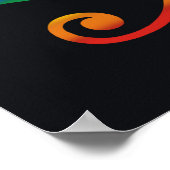 Poster Drapeau de la fierté gay goth (Coin)