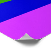 Poster Drapeau de la fierté GLBT australienne (Coin)