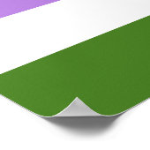 Poster Drapeau de la fierté queer (Coin)
