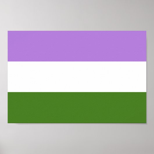 Poster Drapeau de la fierté queer (Devant)