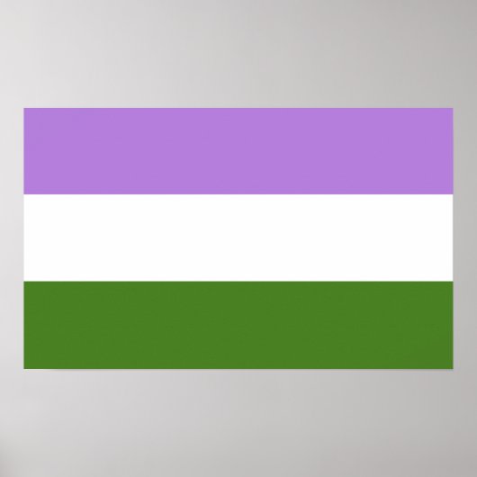 Poster Drapeau de la fierté queer (Devant)