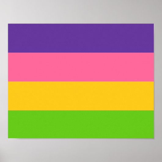 Poster Drapeau de la fierté sapphique (Devant)