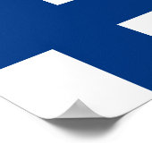 Poster Drapeau de la Finlande (Coin)