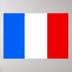 Poster Drapeau de la France