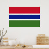Poster Drapeau de la Gambie (Cuisine)