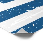 POSTER DRAPEAU DE LA GRÈCE (Coin)