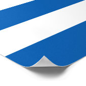 Poster Drapeau de la Grèce (Coin)
