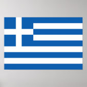 Poster Drapeau de la Grèce (Devant)
