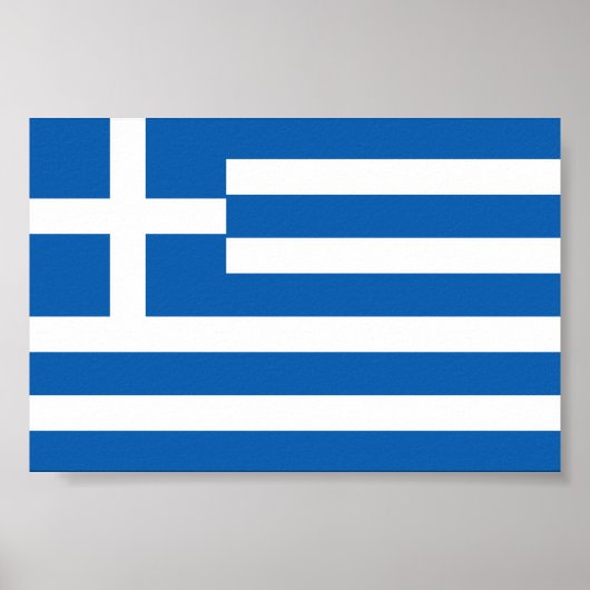 Poster Drapeau de la Grèce Drapeau grec (Devant)