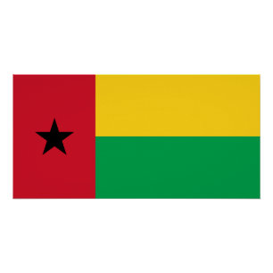 Poster Drapeau de la Guinée Bissau