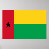 Poster drapeau de la Guinée-Bissau (Devant)