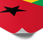 Poster Drapeau de la Guinée Bissau (Coin)