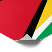 Poster Drapeau de la Guyane (Coin)