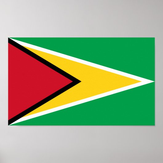 Poster Drapeau de la Guyane (Devant)