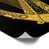 Poster Drapeau de la Harpe d'Irlande Drapeau Symbole de l (Coin)