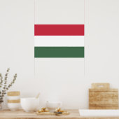 Poster drapeau de la Hongrie (Cuisine)