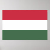 Poster drapeau de la Hongrie (Devant)