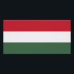 Poster Drapeau de la Hongrie<br><div class="desc">Drapeau patriotique de la Hongrie.</div>