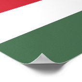 Poster Drapeau de la Hongrie (Coin)