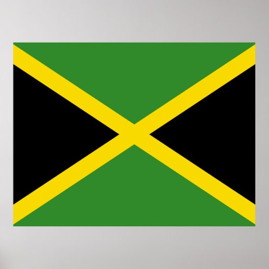 Poster Drapeau de la Jamaïque (Devant)