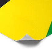 Poster drapeau de la Jamaïque (Coin)
