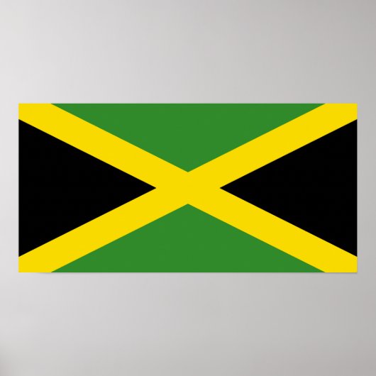 Poster Drapeau de la Jamaïque (Devant)