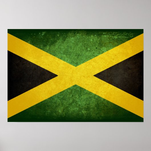 Poster Drapeau de la Jamaïque (Devant)