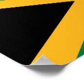 Poster Drapeau de la Jamaïque (Coin)