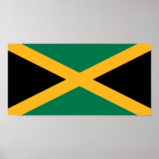 Poster Drapeau de la Jamaïque (Devant)