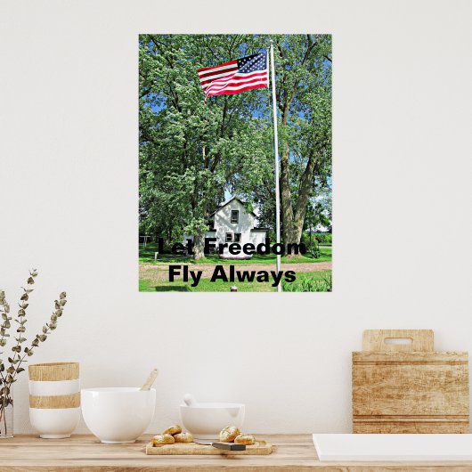 Poster Drapeau de la liberté (Cuisine)