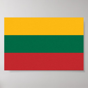 Poster Drapeau de la Lituanie