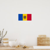 Poster Drapeau de la Moldavie (Cuisine)