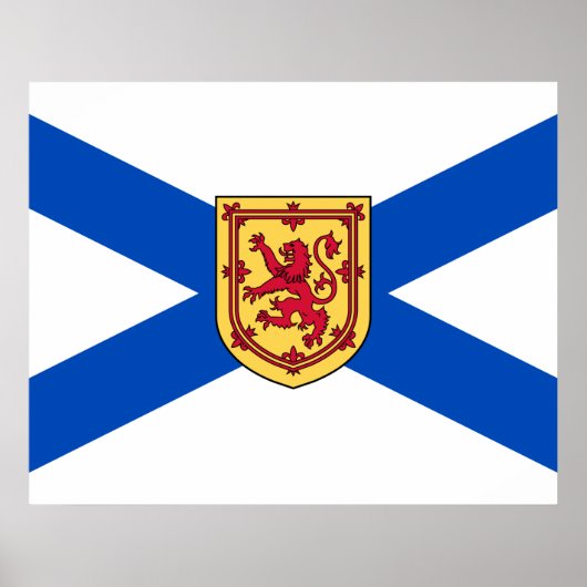 Poster Drapeau de la Nouvelle-Écosse (Province canadienne (Devant)