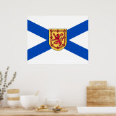 Poster Drapeau de la Nouvelle-Écosse (Province canadienne (Cuisine)