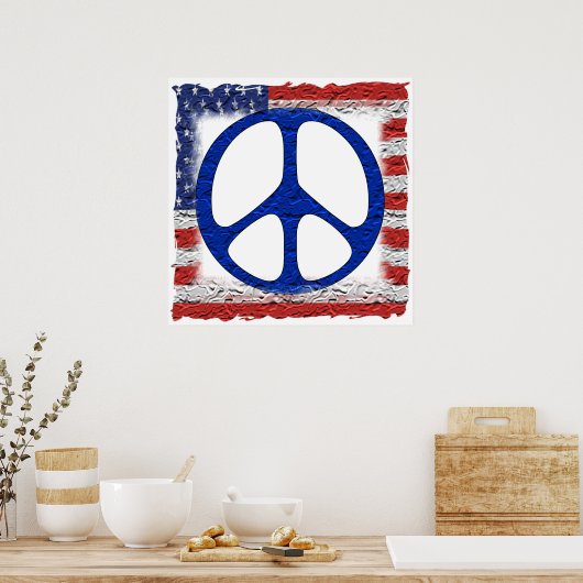 Poster Drapeau de la Paix (Cuisine)