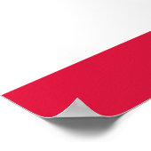 Poster Drapeau de la Pologne (Coin)