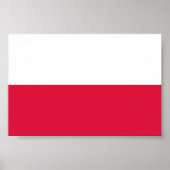 Poster Drapeau de la Pologne (Devant)