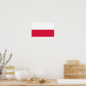 Poster Drapeau de la Pologne (Cuisine)