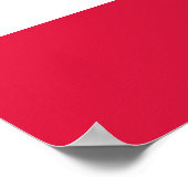 Poster Drapeau de la Pologne (Coin)