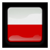 Poster Drapeau de la Pologne (Devant)
