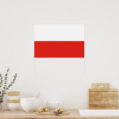 Poster Drapeau de la Pologne (Cuisine)