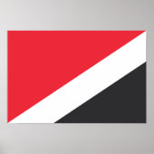 Poster Drapeau de la Principauté de Sealand (Devant)