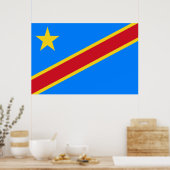 Poster Drapeau de la RDC (République démocratique du Cong (Cuisine)