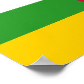 Poster Drapeau de la République centrafricaine (Coin)