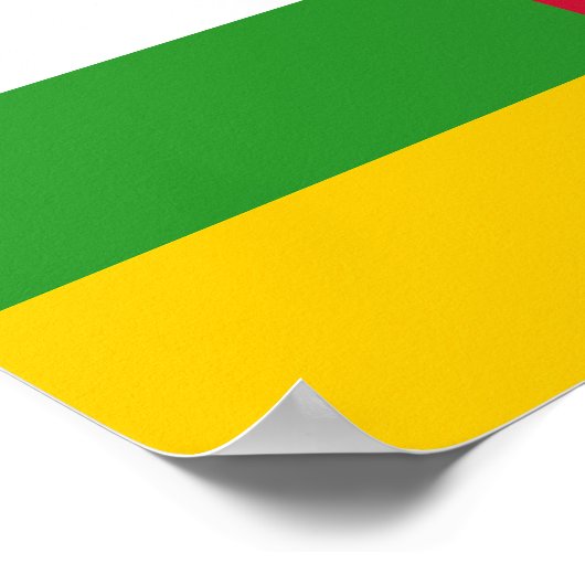 Poster Drapeau de la République centrafricaine (Coin)