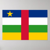 Poster Drapeau de la République centrafricaine (Devant)
