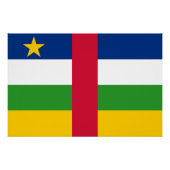 Poster Drapeau de la République centrafricaine (Devant)